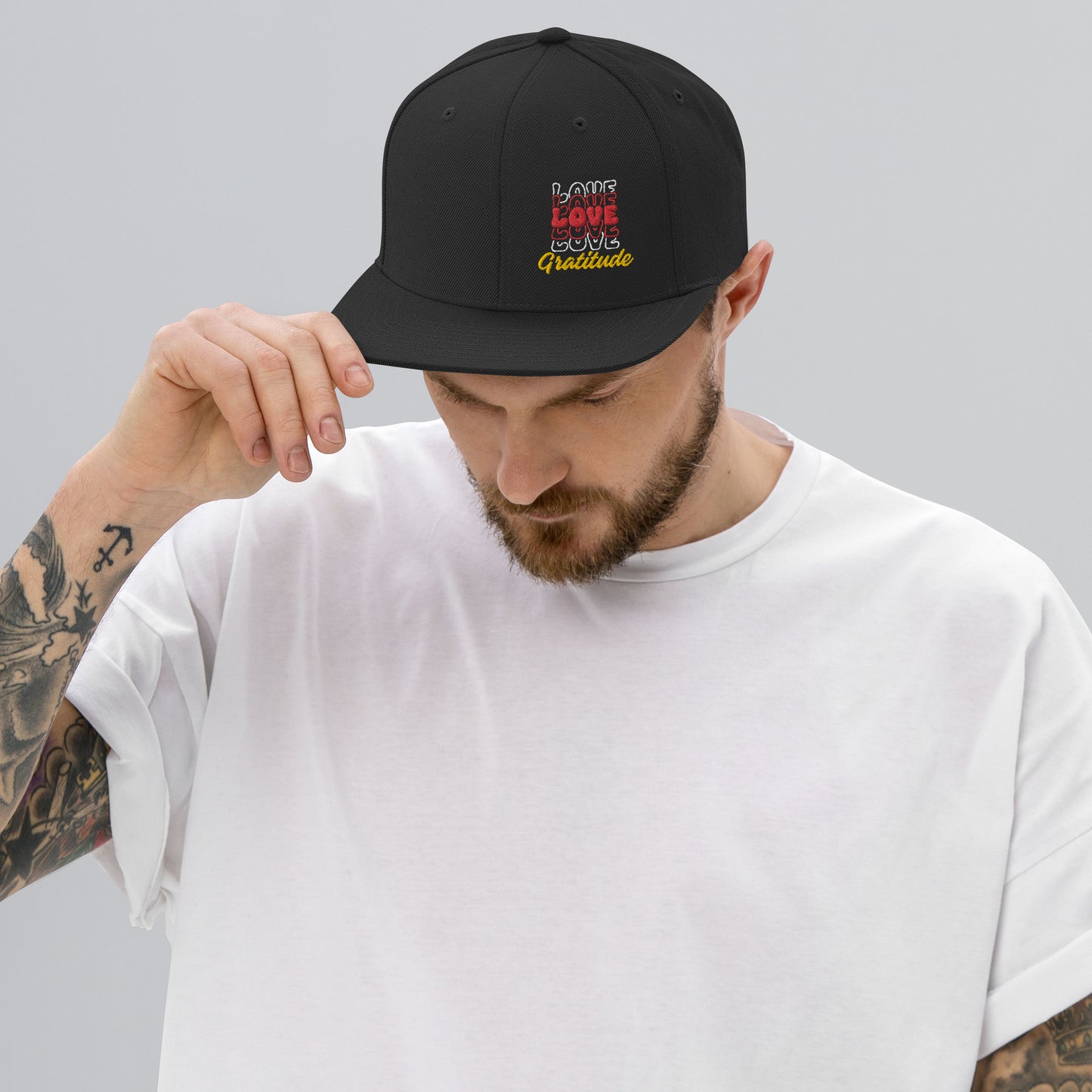 Love Gratitude Snapback Hat