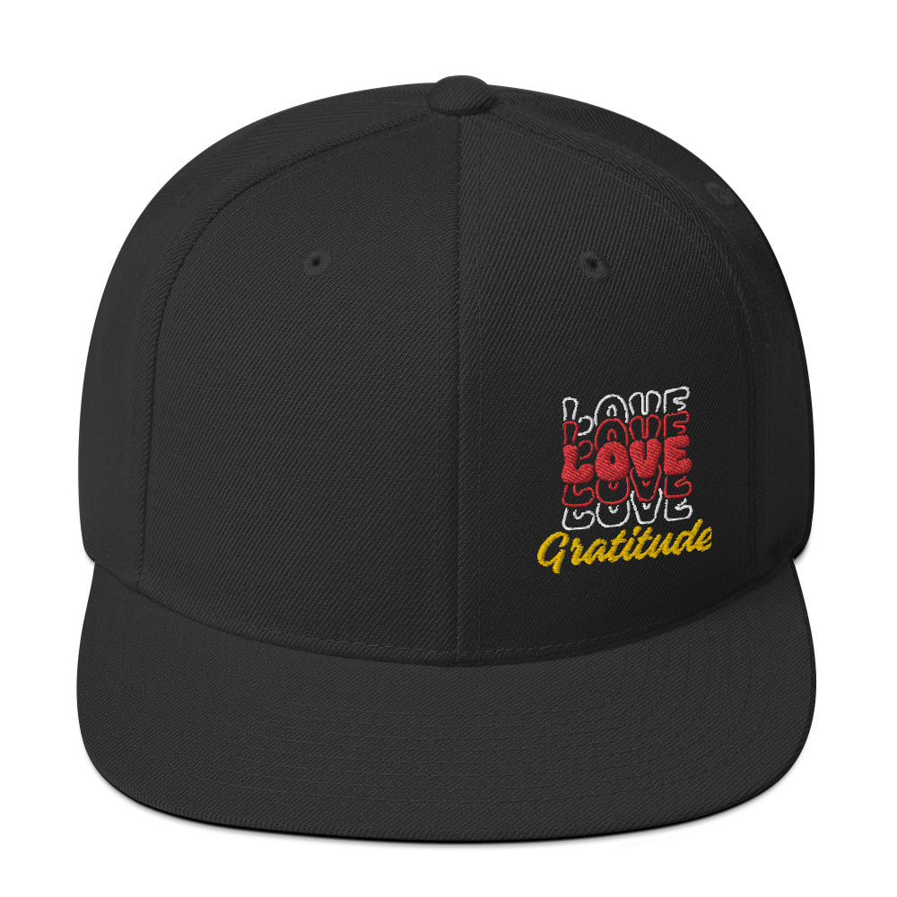 Love Gratitude Snapback Hat