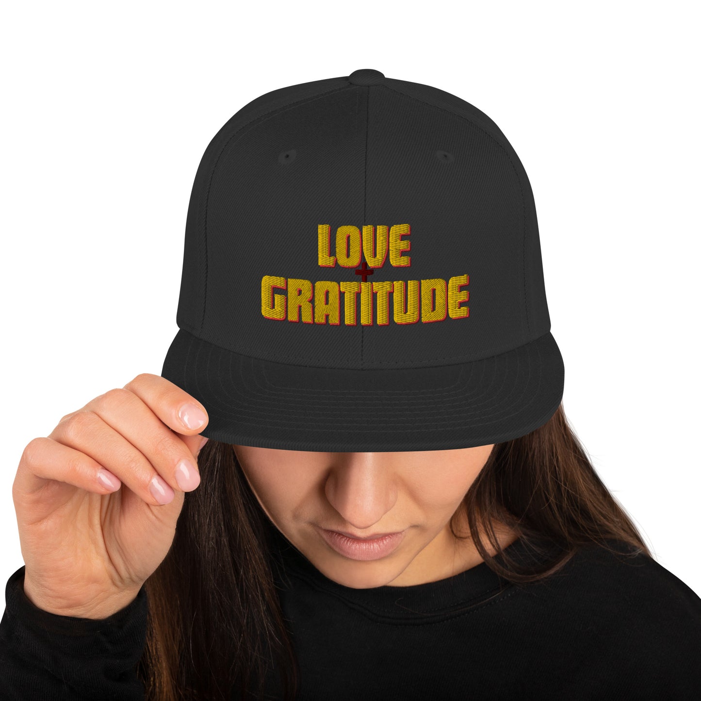 Love + Gratitude Snapback Hat