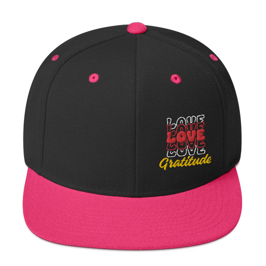 Love Gratitude Snapback Hat