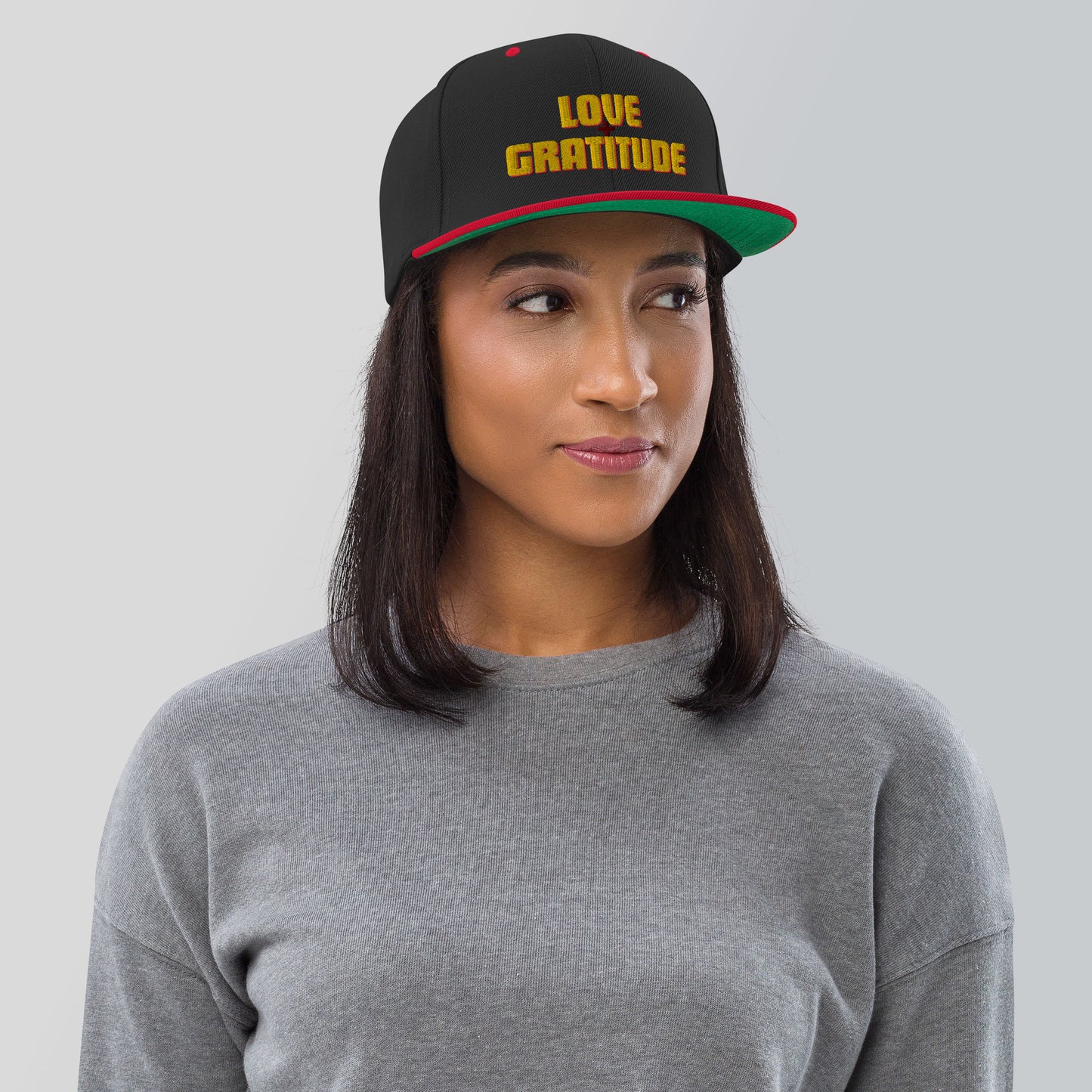 Love + Gratitude Snapback Hat