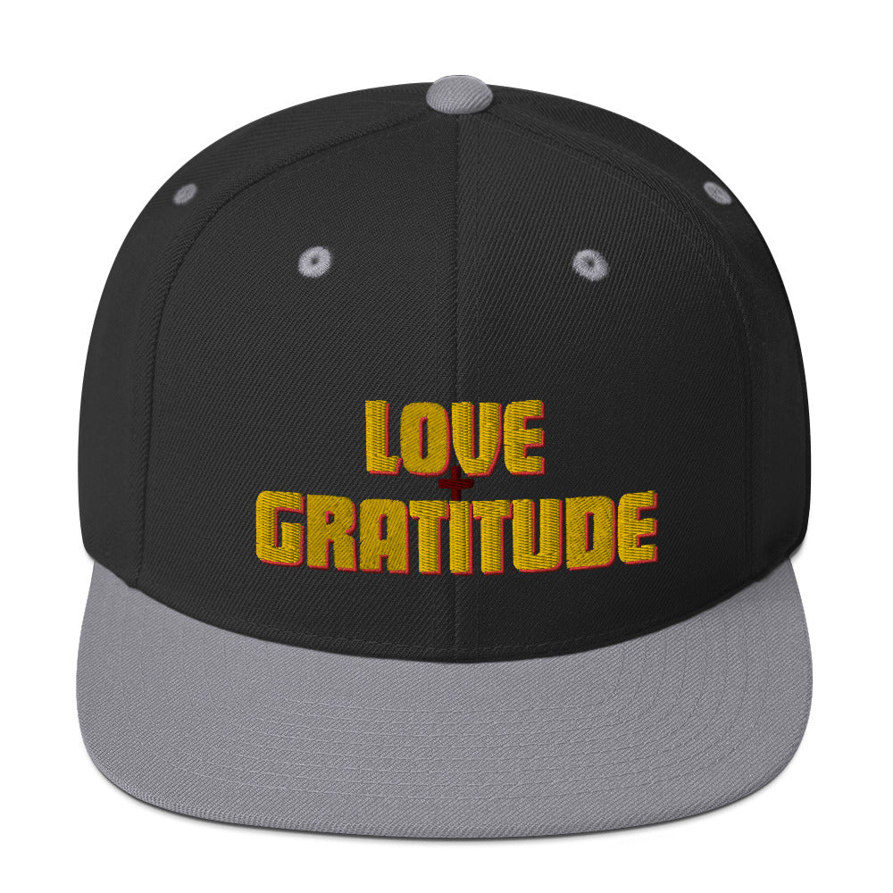 Love + Gratitude Snapback Hat