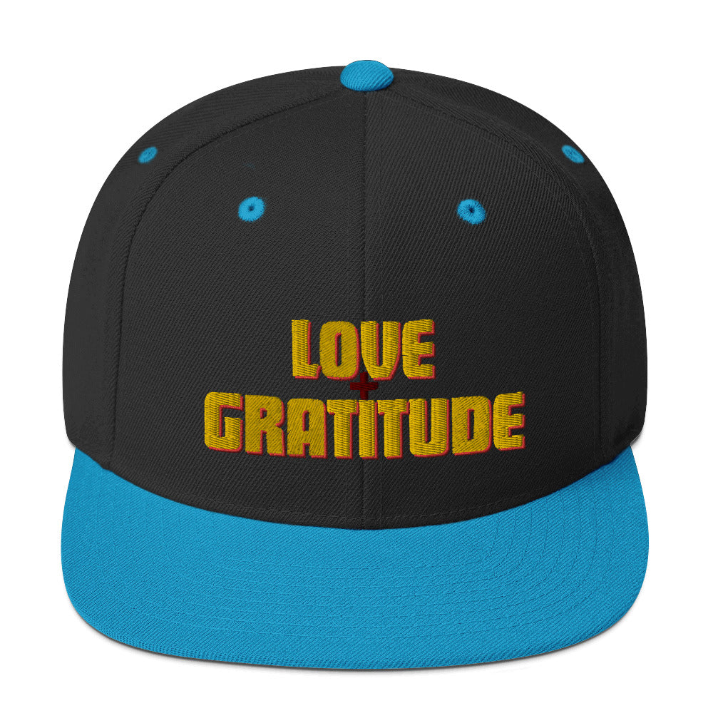 Love + Gratitude Snapback Hat