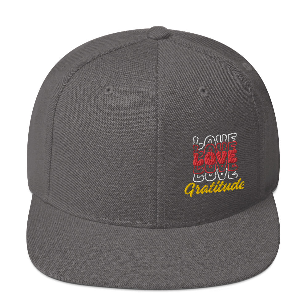Love Gratitude Snapback Hat