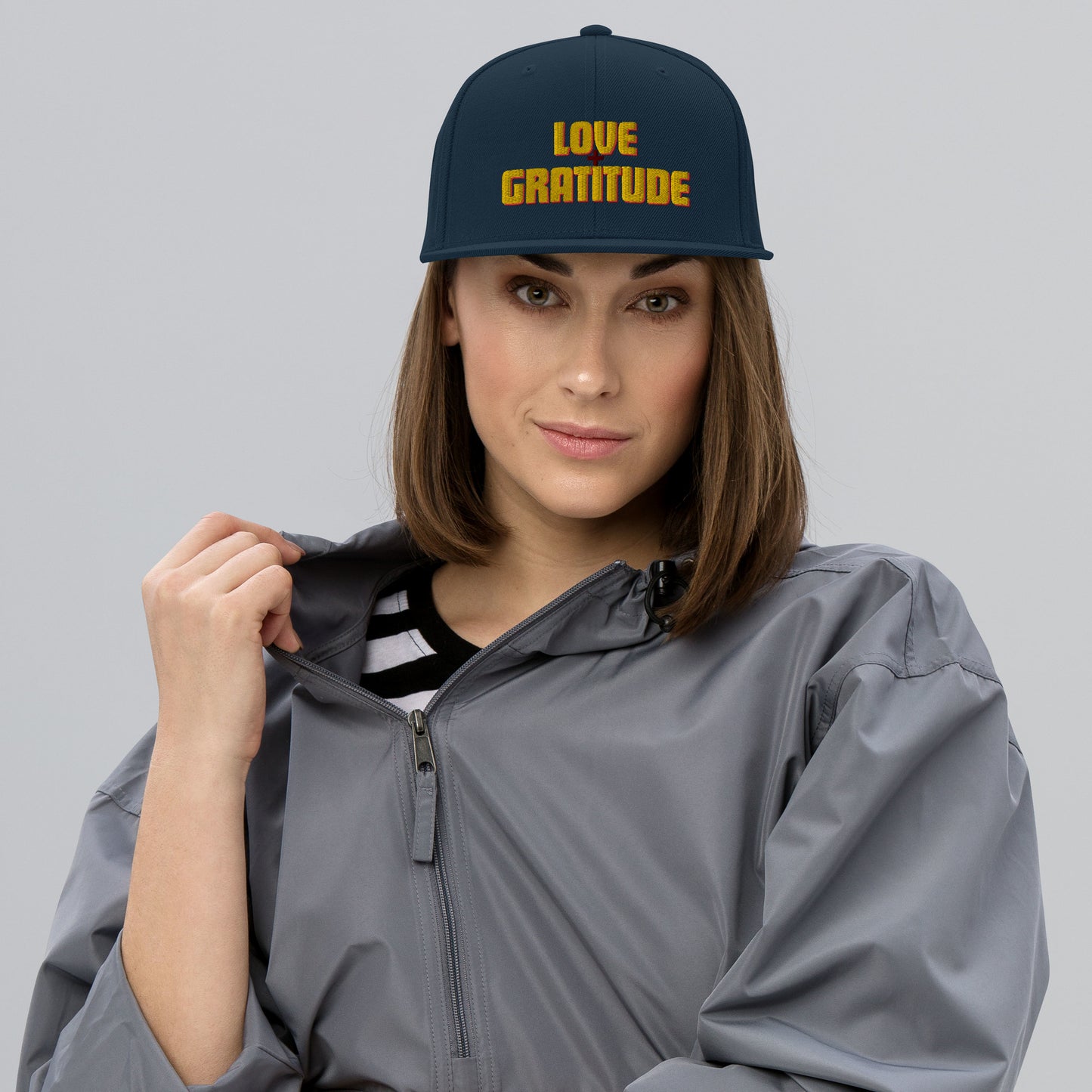 Love + Gratitude Snapback Hat