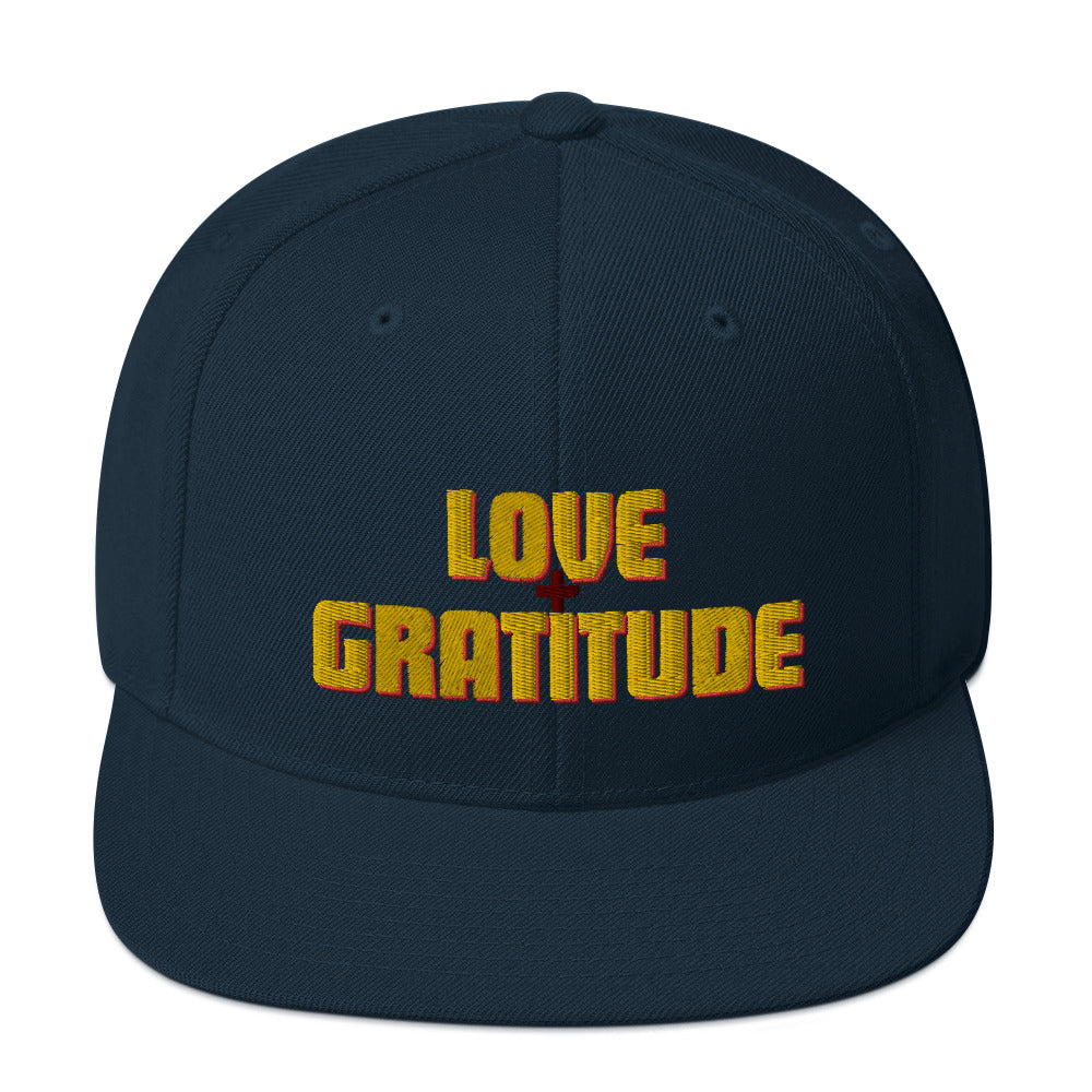 Love + Gratitude Snapback Hat