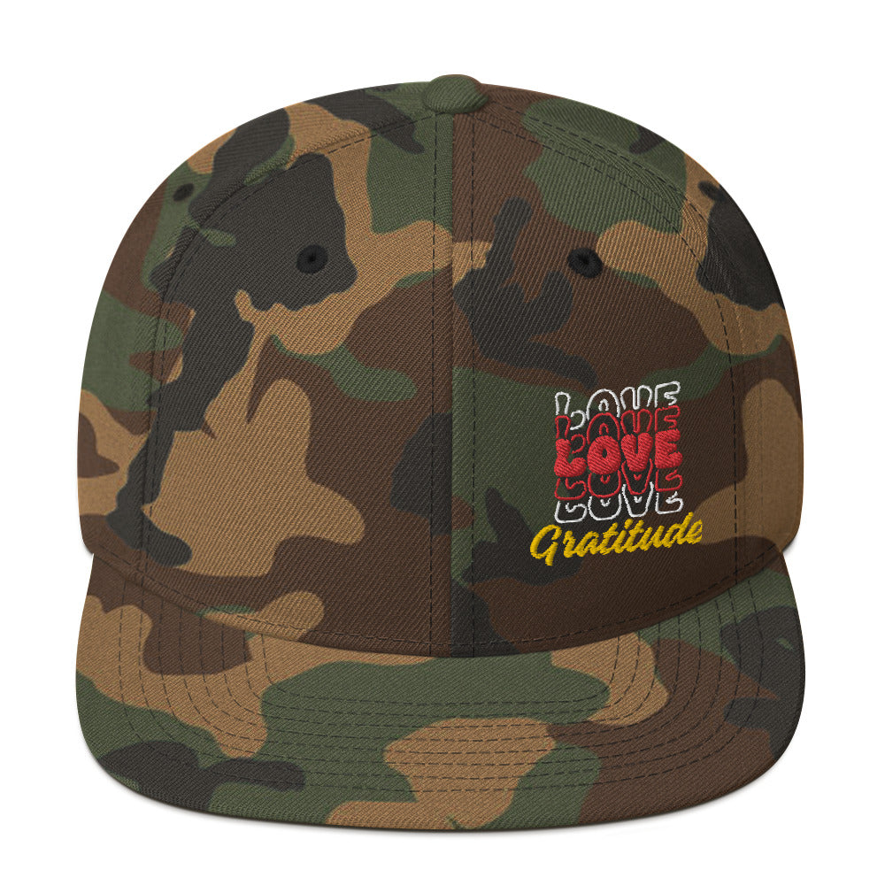 Love Gratitude Snapback Hat