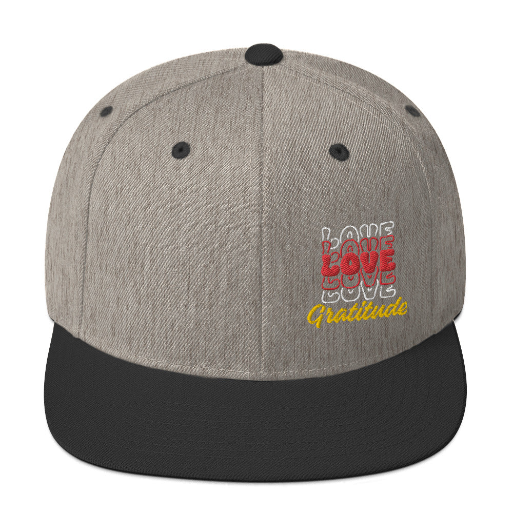 Love Gratitude Snapback Hat