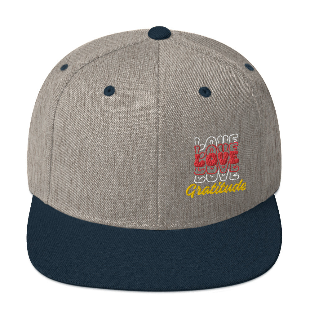 Love Gratitude Snapback Hat