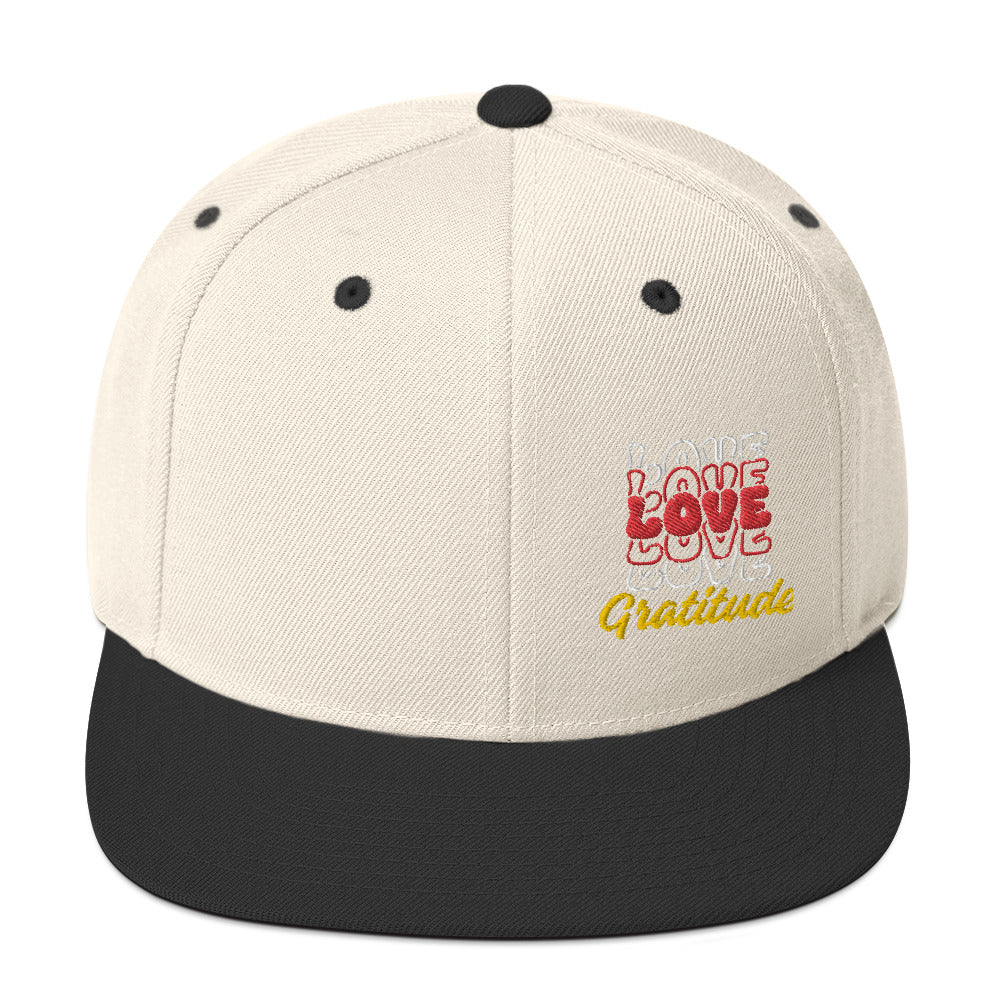 Love Gratitude Snapback Hat