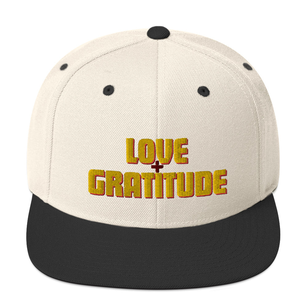 Love + Gratitude Snapback Hat