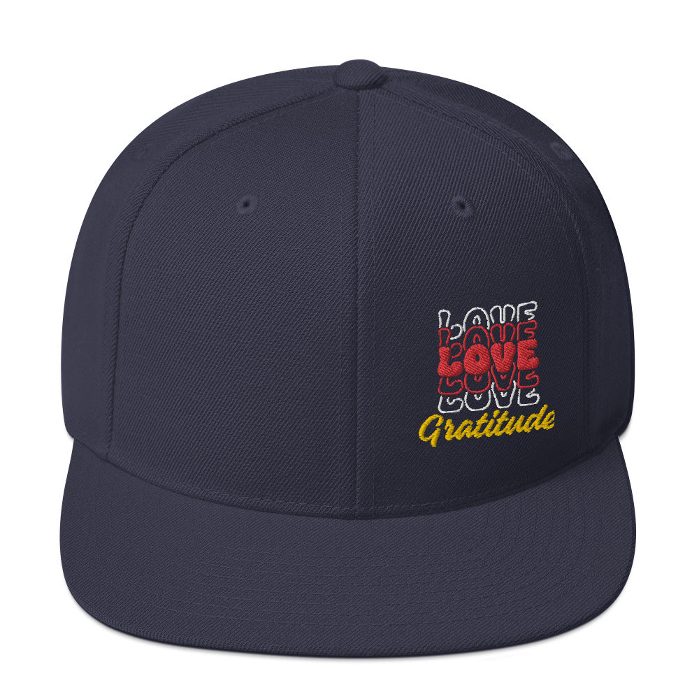Love Gratitude Snapback Hat