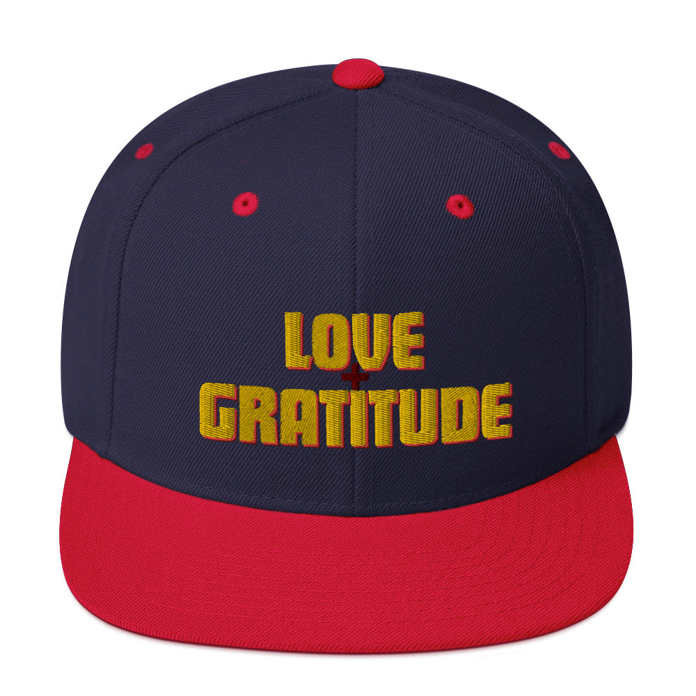 Love + Gratitude Snapback Hat