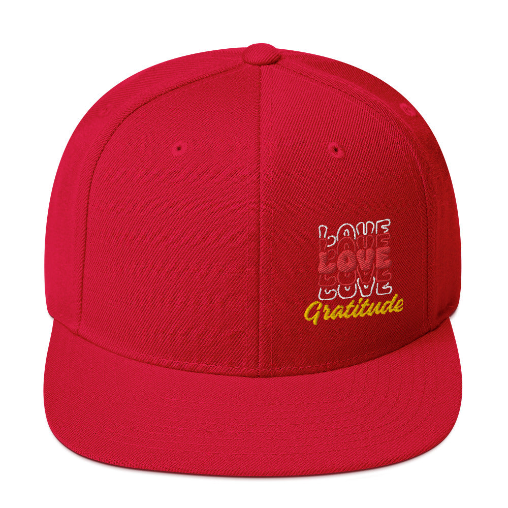 Love Gratitude Snapback Hat