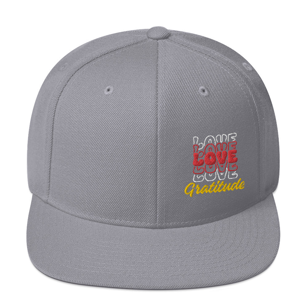 Love Gratitude Snapback Hat