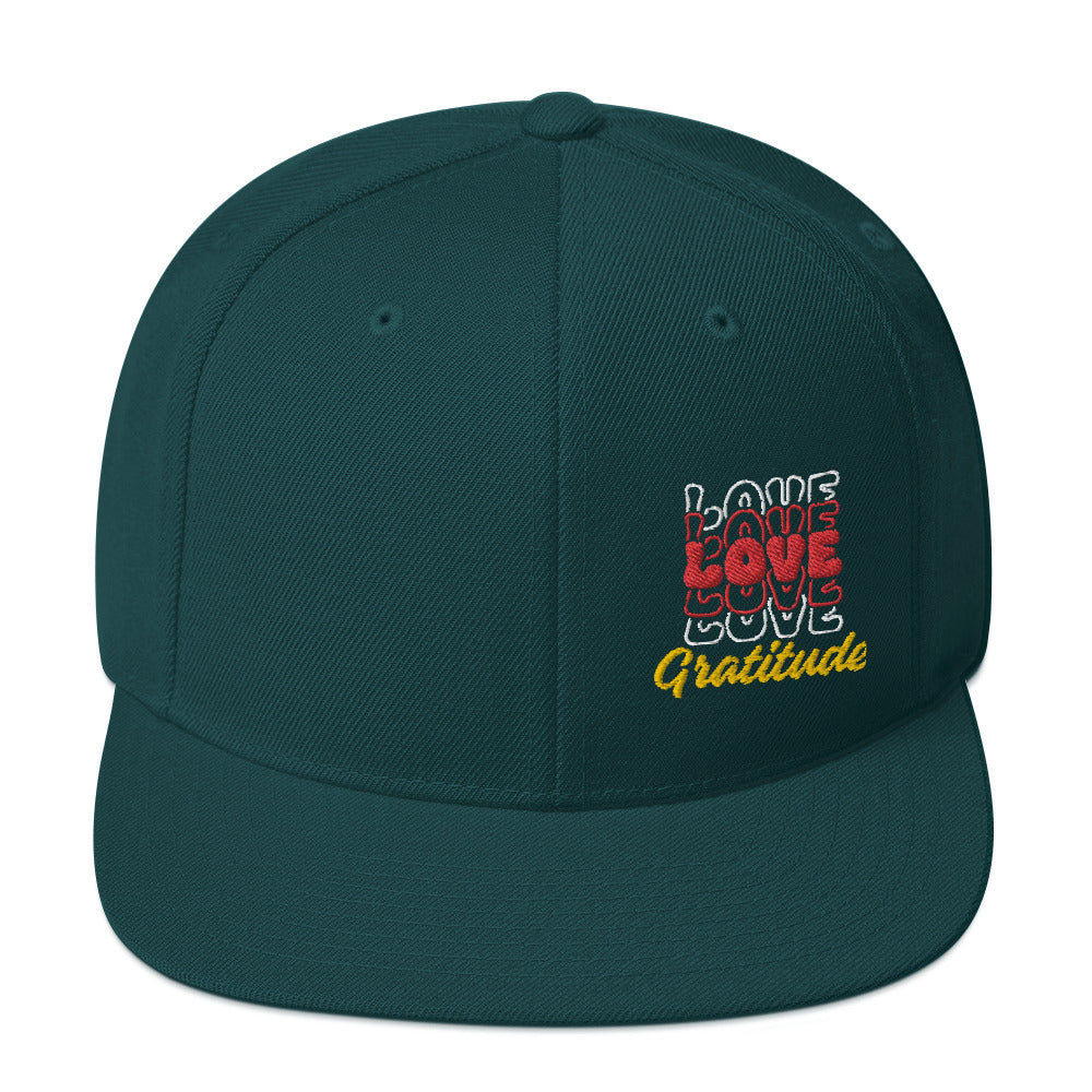 Love Gratitude Snapback Hat