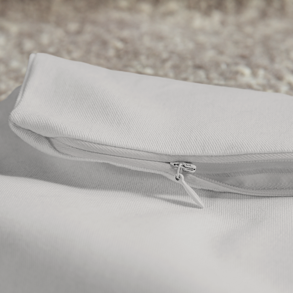 Love & Gratitude Throw Pillow Cover 18” x 18” - natural white