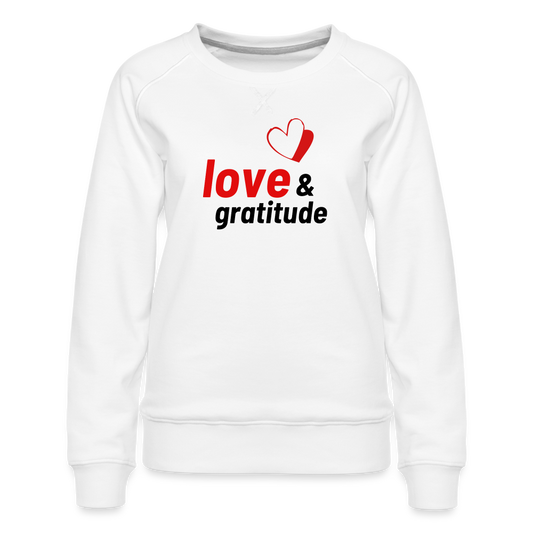 Women’s Premium Sweatshirt - white