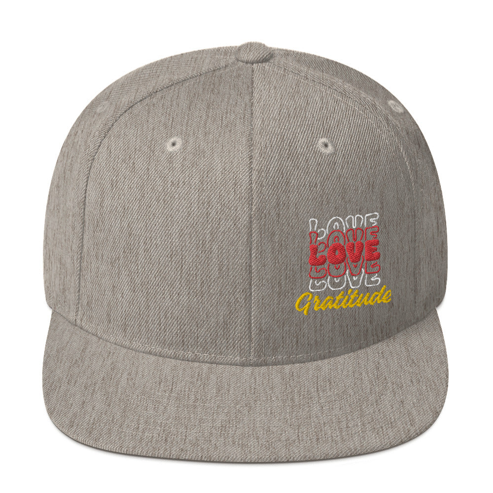 Love Gratitude Snapback Hat