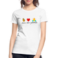 Peace Love Gratitude Women’s Premium Organic T-Shirt - white