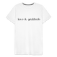 Men's Premium Love & Gratitude T-Shirt - white