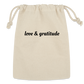 Love & Gratitude Reusable Gift Bag - Natural