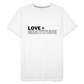 Love + Gratitude Men’s Premium Organic T-Shirt - white