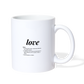 Love Coffee/Tea Mug - white