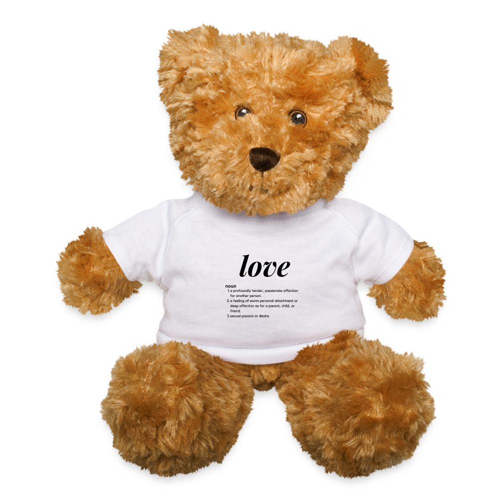 Love Teddy Bear - white